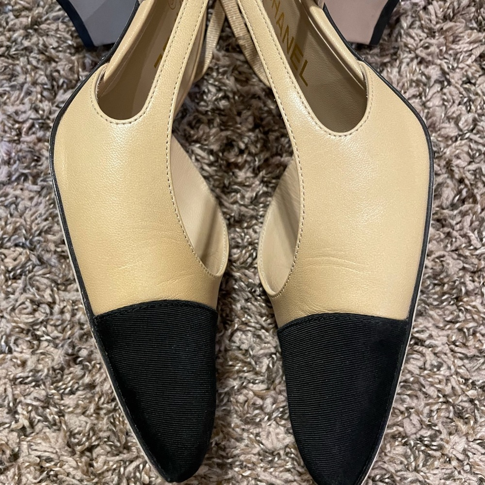 CHANEL classic slingback 100% authentic! EUC - Picture 6 of 15